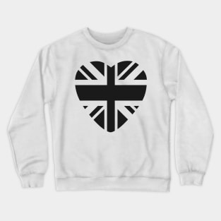 Union Jack Third Culture Series (Heart) (Black) Crewneck Sweatshirt